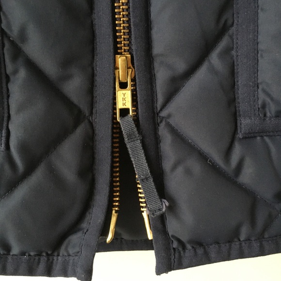 J. CREW Excursion Navy Blue Down Vest Puffer - Picture 3 of 6